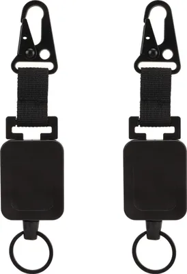Produktbild von 2 PCs Easy Pull Schnalle Keychain Olecranon Dehnbarer Schnellfreisetzungsschlüsselring für Beutelhosen Schwarz