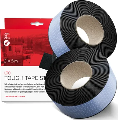 Produktbild von LTC Klettrolle Tough Tape Strap  5mx50mm Bündeln&Ordnen schw