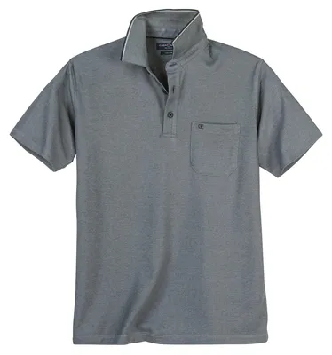 Produktbild von CasaModa XXL Poloshirt easy care grau melange