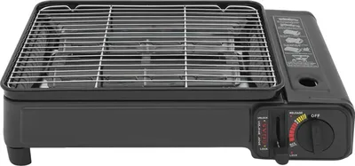 Immagine prodotto di Barbecue a gas portatile, design compatto, opzioni di combustibile versatili, nero