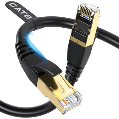 Immagine prodotto di Reagle Cavo Ethernet RJ45 Cat8 40Gbps 1m LAN 26AWG Patchcord