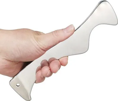 Produktbild von Massagegerät aus Edelstahl für Körpermassage und Schmerzlinderung