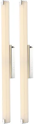 Produktbild von 2er Set LED Wandlampe, Spiegelleuchte, chrom, Glas, L 79 cm