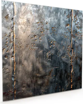Produktbild von Küchenrückwand Spritzschutz Glas mit Motiv Metalltextur 40 x 40 cm
