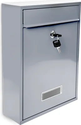 Zdjęcie produktu dla relaxdays 10017415_55 relaxdays Briefkasten Design silber