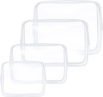 Zdjęcie produktu dla Kosmetyczka Aucuu Przezroczysta kosmetyczka z PVC zatwierdzona przez TSA