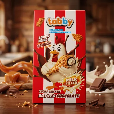 Produktbild von Tabby Milchschokolade mit Cremefuellung 50g