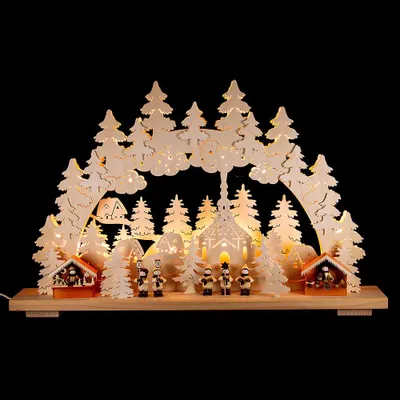 Produktbild von Schwibbogen Weihnachtsmarkt (70x42cm) von Schwibbola