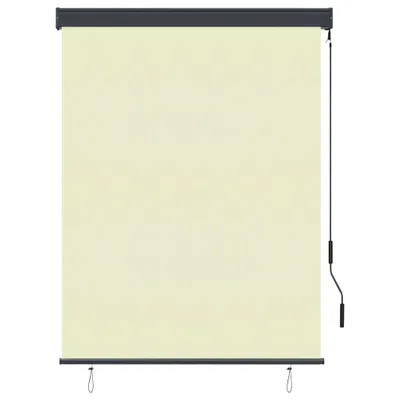 Zdjęcie produktu dla vidaXL Roleta zewnętrzna 120 x 250 cm kremowo-biała
