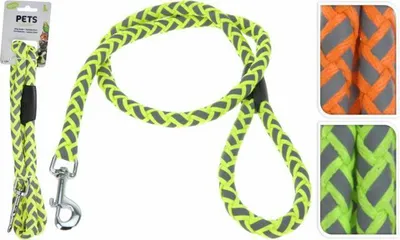 Obrázok produktu pre Vodítko pre psa 120 cm reflexné mix