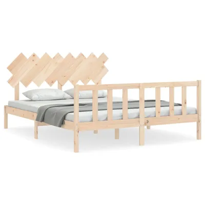 Produktbild von vidaXL Massivholzbett ohne Matratze 160x200 cm Kiefernholz