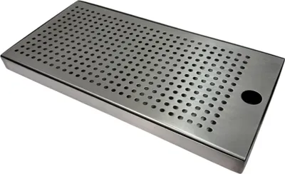 Produktbild von BieTal® Theken Tropfschale Tropfblech Tropfkasten Edelstahl 30x15x2cm - 2-teilig
