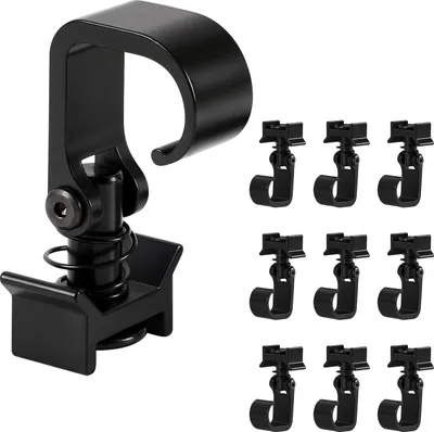 Produktbild von Jayseuw Single Fitting mit Haken für Airlineschiene Endbeschlag Endfittinge Zurrschiene 10 Stück