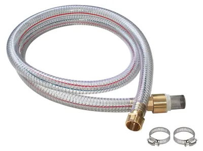 Productafbeelding van Aanzuigslang waterpomp tuin spiraalslang zuigslang pomp pvc slang transparant
