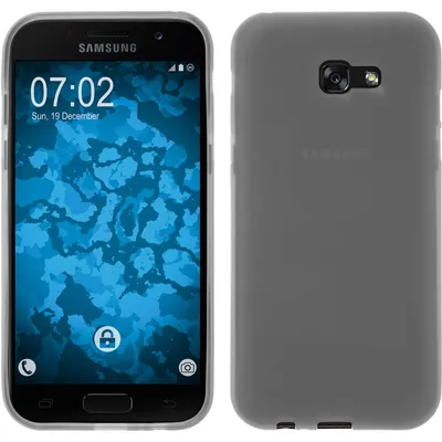 Produktbild von PhoneNatic Case kompatibel mit Samsung Galaxy A7 (2017) - clear Silikon Hülle matt + 2 Schutzfolien