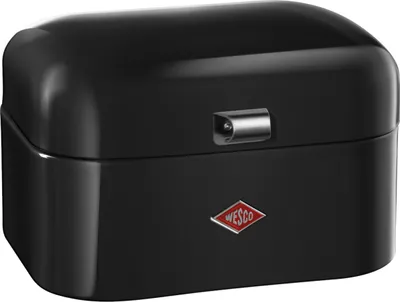Produktbild von Wesco Single Grandy, Frühstücksbox, Brotdose, Butterbrotsdose, Schwarz, Stahlblech, 235101-62