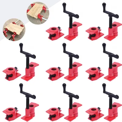 Produktbild von Rohrklemmen für Holzarbeiten, 3/4" (26,5 mm), 4 Zoll, schweres Gusseisen, Schnelllösefunktion, mit Sockel