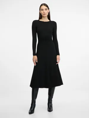 Obrázek produktu pro Dámské černé midi šaty Orsay 1000930A00877__XS