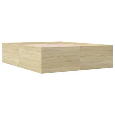 Zdjęcie produktu dla Rama łóżka dąb sonoma 160x200 cm materiał drewnopochodny
