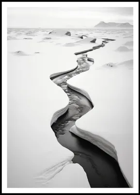 Produktbild von Plakat 70x100cm Frostspalten