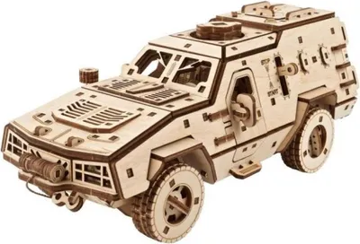 Obrázok produktu pre 3D drevené mechanické puzzle Dozor-B Bojové vozidlo