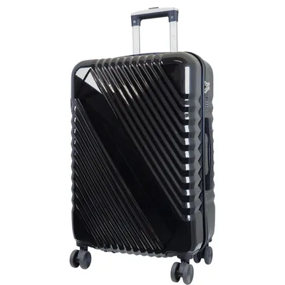 Produktbild von Hartschalenkoffer Genua mittelgroßer Reisekoffer 60L Weekender mit 4 Rollen ABS/Polycarbonat schwarz