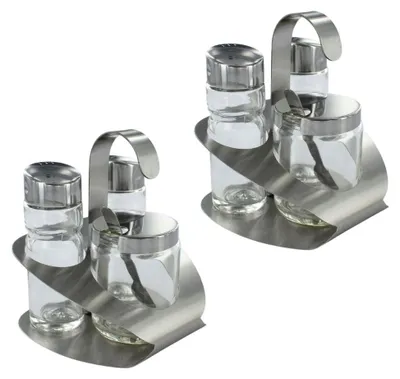 Image de Set de 6 ustensiles de cuisine ensemble de sel et poivre Fackelmann Basic