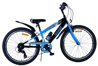 Image de Vélo enfant Volare Sportivo - Garçons - 24 pouces - 7 vitesses - Noir Bleu
