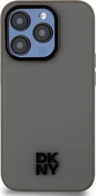 Produktbild von DKNY Handyhülle Stack Logo Magsafe Case für iPhone 15 Pro Max Grau