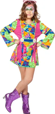 Produktbild von Kostüm Flower Power Mädchen Blumen Kleid Größe: 128
