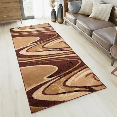 Immagine prodotto di Tappeto Tapiso DREAM Brown Beige Camera da letto OEKO-TEX 120 x 300 cm