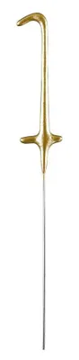 Produktbild von Goldene Wunderkerze Zahl 1 für Geburtstag & Jubiläum, ca. 30-60 Sek. Brenndauer