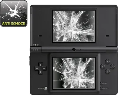 Produktbild von 2x Panzerfolie für Nintendo DS Lite ANTI-SCHOCK Displayschutzfolie HD ULTRA KLAR