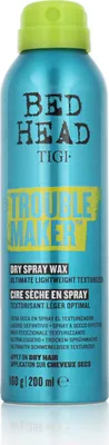 Produktbild von Bed Head DRY SPRAY WAX AERO 200 ml, Haarspray, Frauen, Alle Haare, 200 ml, Befestigung, DIMETHYL ETHER, WATER (AQUA/EAU), PVP, COCOS NUCIFERA (COCONUT) OIL, GLYCERIN, PHENOXYETHANOL,...