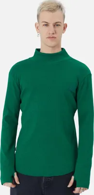 Produktbild von Herren Rundhals Sweatshirt Regular Fit Pullover L/XL Dunkelgrün