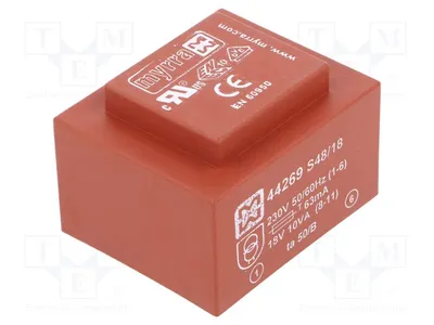 Obrázok produktu pre 1x Transformátor: povrchová úprava, montáž: 44269 – transformátory, 10 VA, 556 mA, 230 V AC