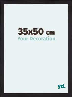 A product image of a picture frame with text and a logo.