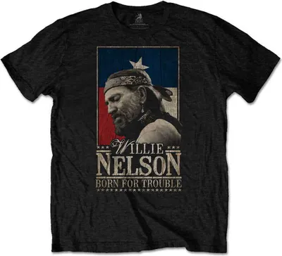 Immagine prodotto di Willie Nelson Born For Trouble Black M T-shirt