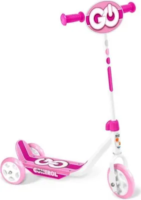 Image de Trottinette 3 Roues, STAMP SKIDS CONTROL, Rose, Hauteur Ajustable, Plateau Antidérapant