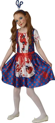 Immagine prodotto di Bristol Novelty - Costume - Ragazze BN5768 (140) (Bianco/Rosso/Blu)