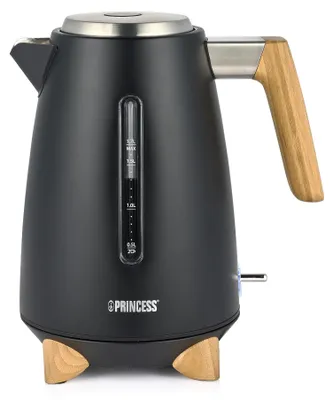 Productafbeelding van Princess 01.236061.01.001, 1,7 liter, 3000 watt, Beige, Zwart, RVS, Draadloos