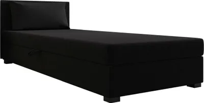 Produktbild von Pilloline Boxspringbett ILIA 100x195 Komplett-Set mit Bonell Matratze, Polsterbett mit Bettkästen - Schwarz, SAWANA 14
