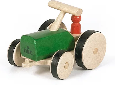 Produktbild von Happy Kidz Traktor aus Holz Farbe: grün 21403215016_grün