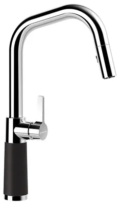 Produktbild von SCHOCK Armatur SC-530 in NERO mit Zugauslauf / CRISTALITE PLUS®