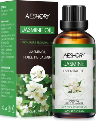 Image de Huile essentielle de jasmin, 50 ml, pour aromathérapie naturelle, idéale pour diffuseurs