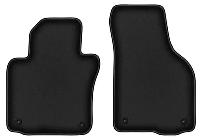 Zdjęcie produktu dla Dywaniki samochodowe welurowe przednie do: Volkswagen Jetta V (2005-2011, sedan, variant, kombi) czarne, podgumowane