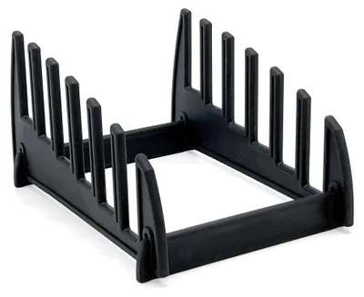 Produktbild von Schneidbretthalter für 6 Schneidbretter, 26 mm Schlitze, 320 x 230 (H) 160 mm, Polypropylen, schwarz
