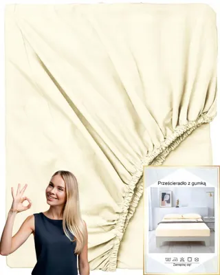 Produktbild von Home91 Spannbettlaken Baumwolle Premium 140x200 Ecru Weich