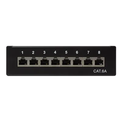 Zdjęcie produktu dla LogiLink NP0018B, 10 Gigabit Ethernet, 10000 Mbit/s, Cat6a, S/UTP (STP), Czarny, Stal