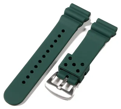 Immagine prodotto di Cinturino per orologio, impermeabile, in silicone resistente, verde, 22 mm-a